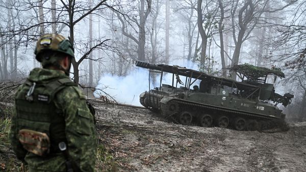 Артиљеријско оруђе гијацинт С у зони специјалне војне операције - Sputnik Србија