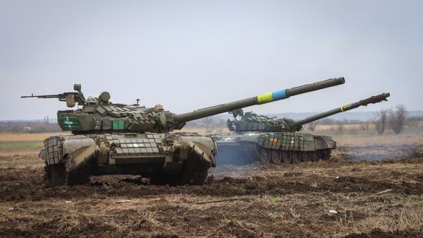 Ukrajinski tenkovi u zoni SVO - Sputnik Srbija