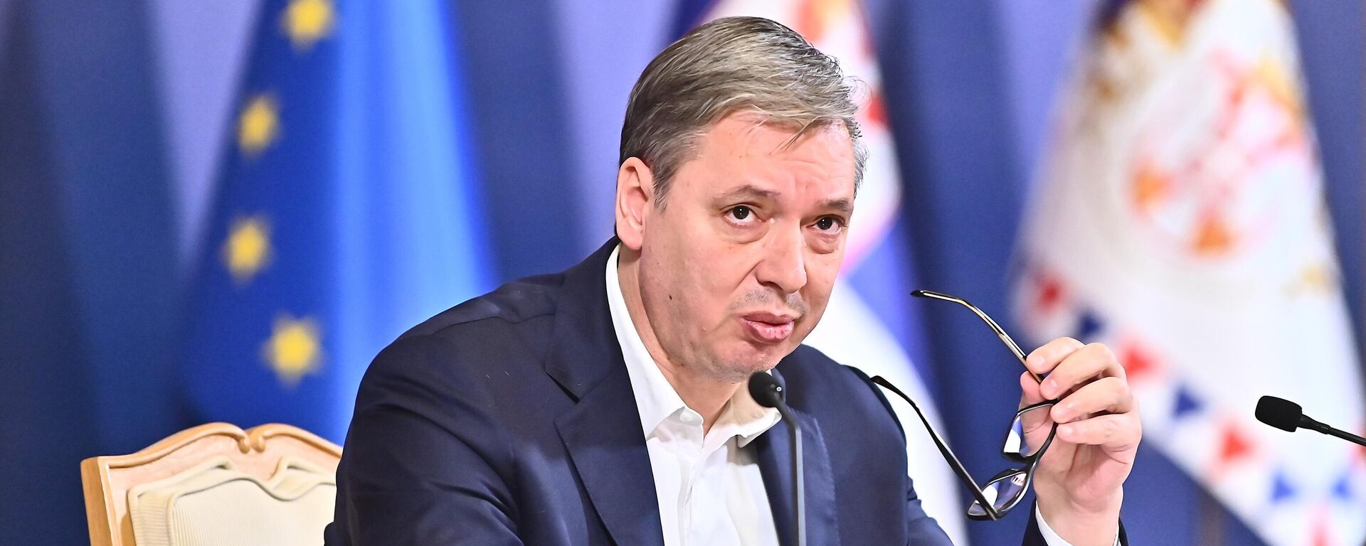 Председник Србије Александар Вучић - Sputnik Србија, 1920, 31.03.2026