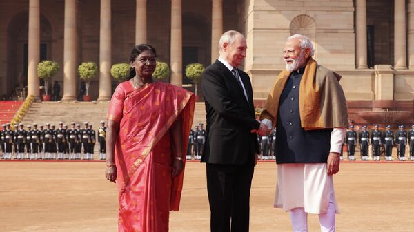 Путин и Моди  - Sputnik Србија
