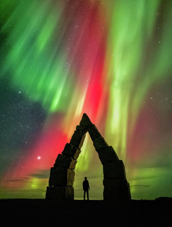 „Ноћни пејзаж“ – Садек Хајати Рауфархефн, Исланд. - Sputnik Србија