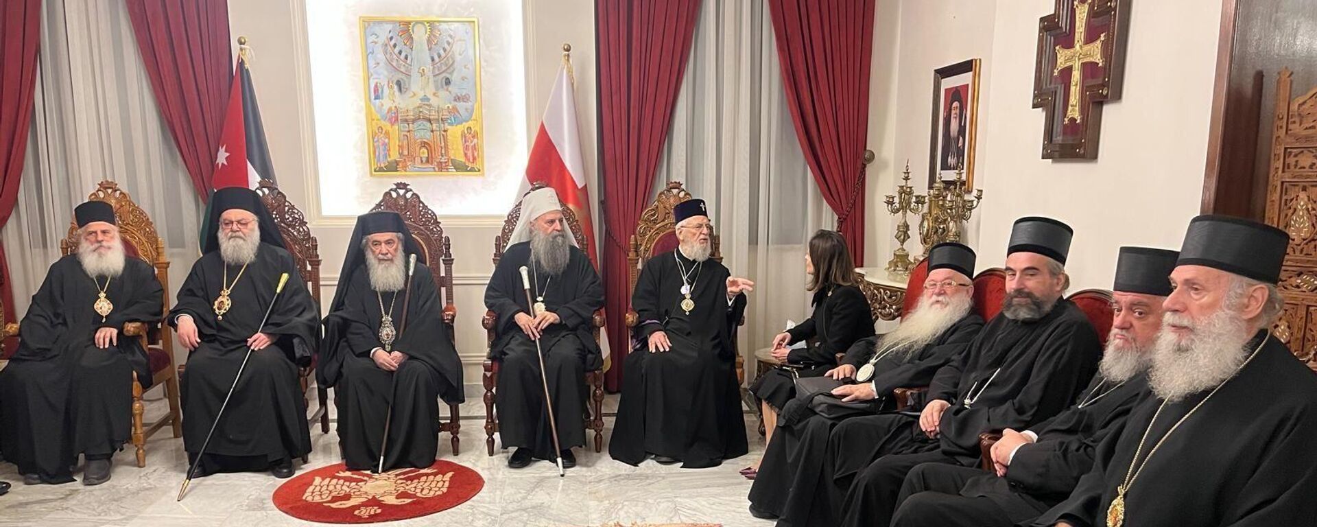 Порфирије у Витанији на Међународној конференцији Балкански међурелигијски дијалог Порфирије у Витанији на Међународној конференцији Балкански међурелигијски дијалог - Sputnik Србија, 1920, 10.12.2025