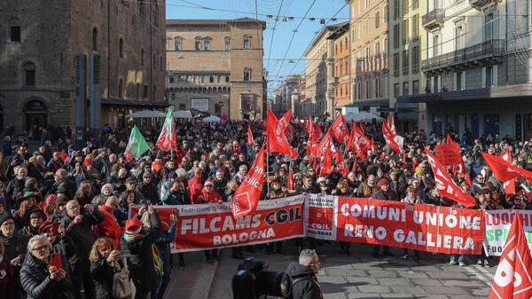 Italija protest - Sputnik Srbija