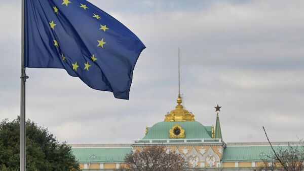 Велики Кремаљски дворац, Застава Европске уније ЕУ - Sputnik Србија