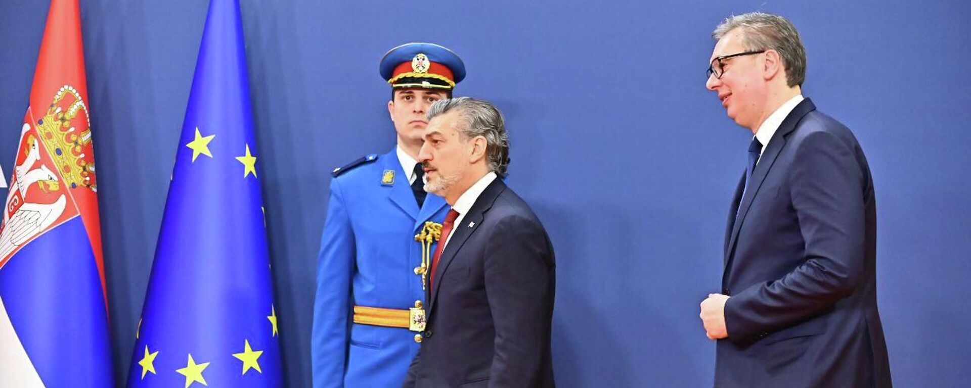 Председник Александар Вучић са председником Грузије Михаилом Кавелашвилијем  - Sputnik Србија, 1920, 18.12.2025