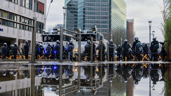 Протест пољопривредника Брисел - Sputnik Србија