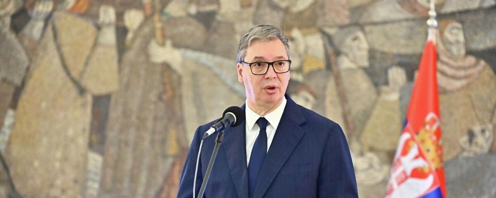 Predsednik Srbije Aleksandar Vučić. - Sputnik Srbija, 1920, 23.12.2025