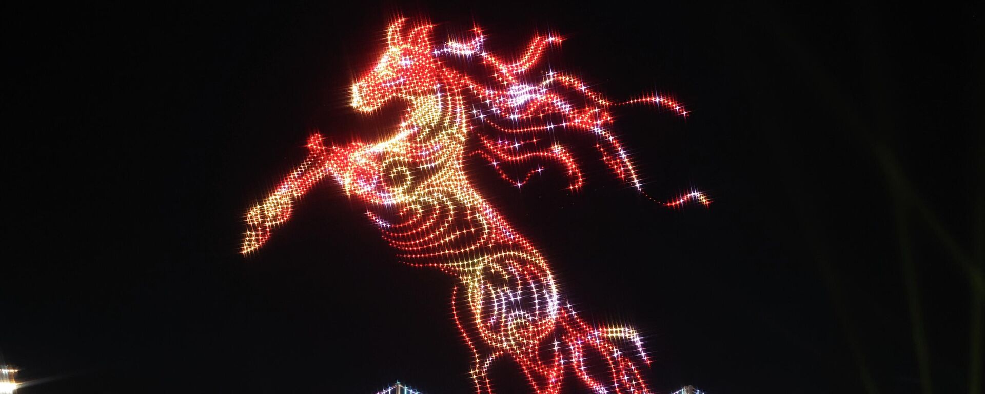 Спектакл са дроновима у Бусану, у Јужној Кореји - Sputnik Србија, 1920, 01.01.2026