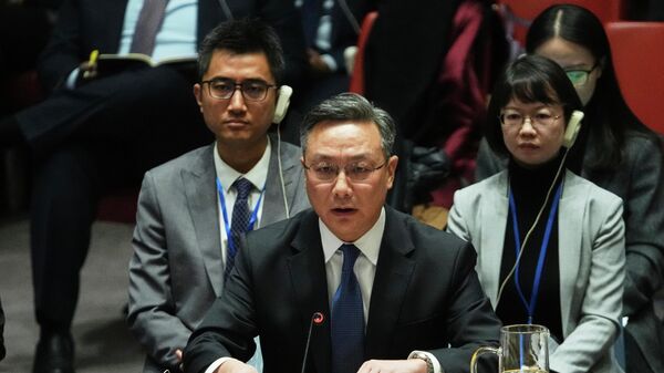 Zamenik stalnog predstavnika Kine u UN San Lej - Sputnik Srbija