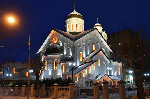 Вечерња божићна служба у у Краснојарску. - Sputnik Србија