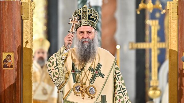 Патријарх Порфирије служио богојављенску литургију у Храму Светог Саве: Држимо се речи Божје