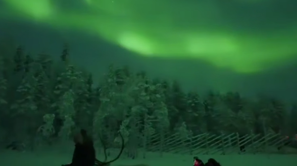 Северна светлост у Лапонији, Финска - Sputnik Србија