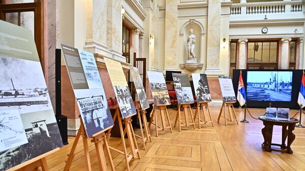 Изложба - „Јасеновац – трајна опомена“ у Дому Народне скупштине - Sputnik Србија