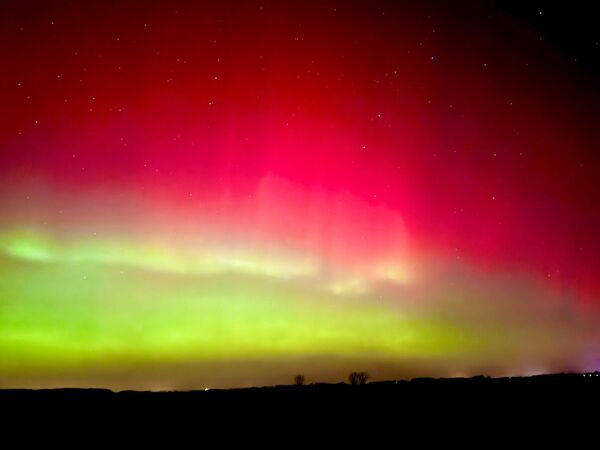 Polarna svetlost zasijala je i iznad Saksonije Anhalt. - Sputnik Srbija