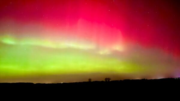 Severnoe siяnie nad Saksonieй-Anhalьt, Germaniя - Sputnik Srbija