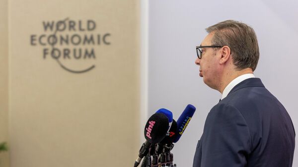 Председник Србије Александар Вучић на Светском економском форуму у Давосу. - Sputnik Србија