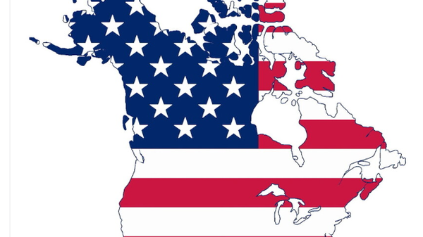 Карта США с присоединенной Канадой - Sputnik Србија