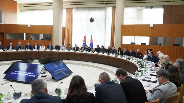 Sednica Republičkog štaba za varedne situacije - Sputnik Srbija