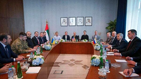 Трилатерални преговори делегација Русије, САД и Украјине у Абу Дабију - Sputnik Србија