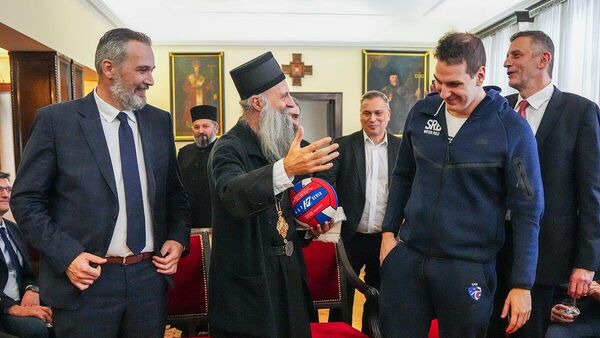 Porfirije primio srpske vaterpoliste  - Sputnik Srbija