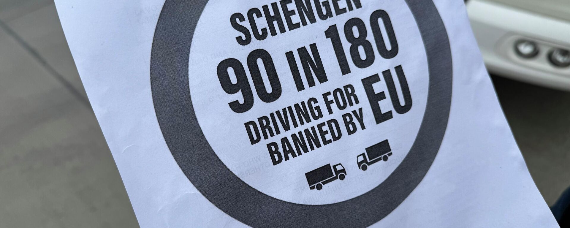 Protestni pamflet kamiondžija. - Sputnik Srbija, 1920, 29.01.2026