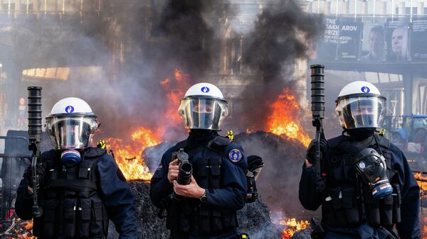 Протест у Бриселу - Sputnik Србија