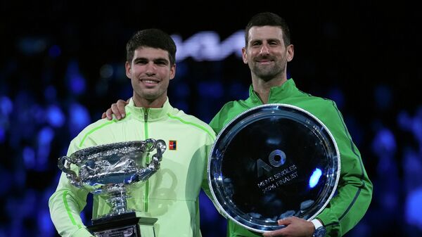 Novak Đoković i Karlos Alkaras - Sputnik Srbija