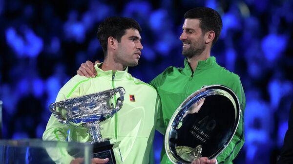 Novak Đoković i Karlos Alkaras - Sputnik Srbija