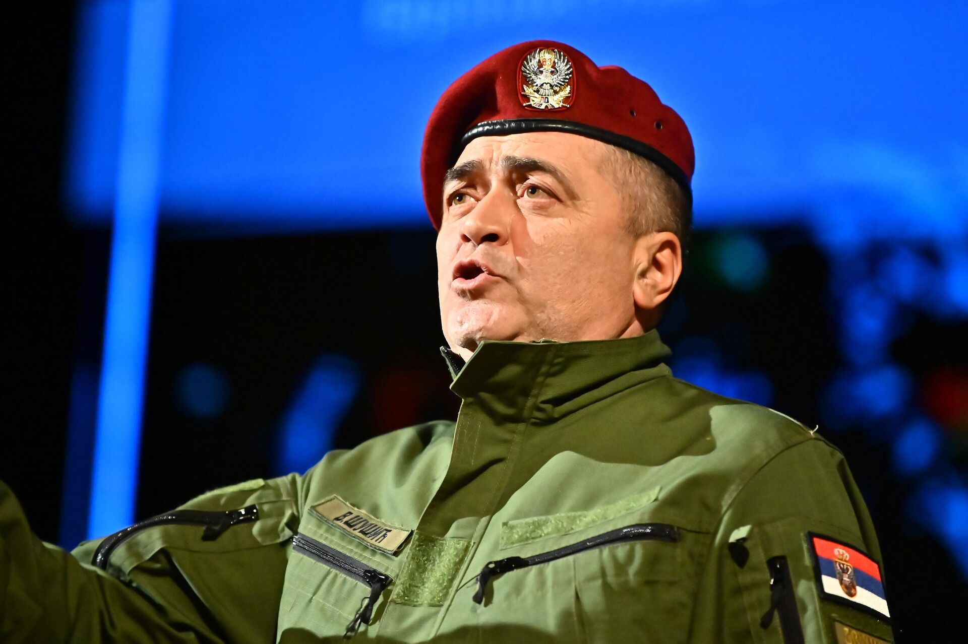 У музичком делу програма наступила је музичка група Звуци с камена, састављена од припадника 63. падобранске бригаде - Sputnik Србија, 1920, 03.02.2026