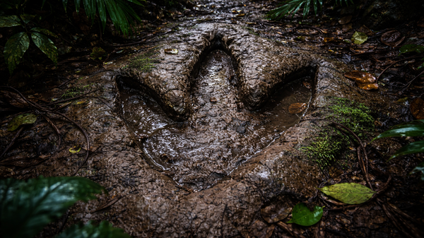 Отисак стопала диносауруса. - Sputnik Србија