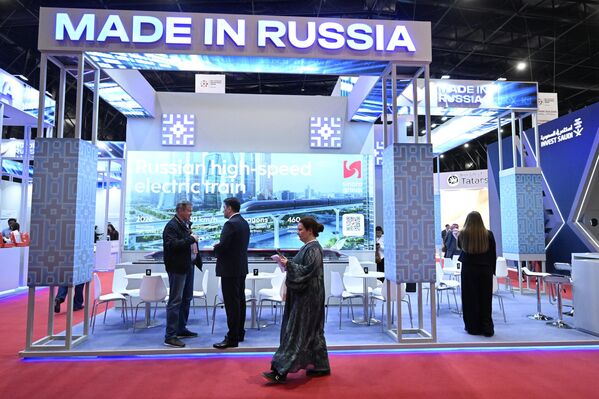 Штанд „Произведено у Русији“ на међународној индустријској изложби у Ријаду. - Sputnik Србија