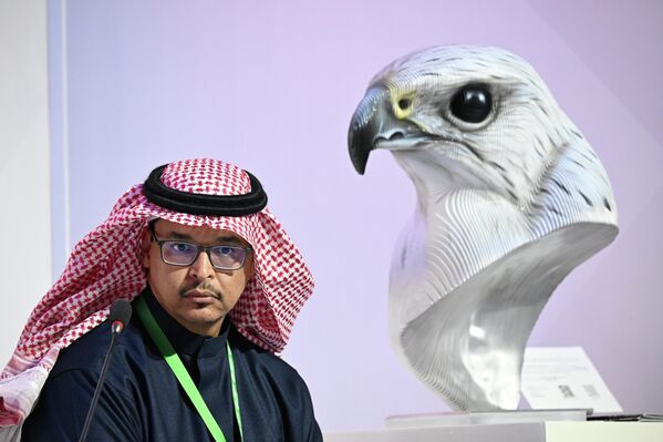 Махмуд Ал-Шеик, директор за развој пословања у Краљевској комисији за Џубајл и Јанбу (Саудијска Арабија), учествује на експертској сесији „Стратешки савез: партнерство и инвестиције између Русије и Саудијске Арабије“. - Sputnik Србија