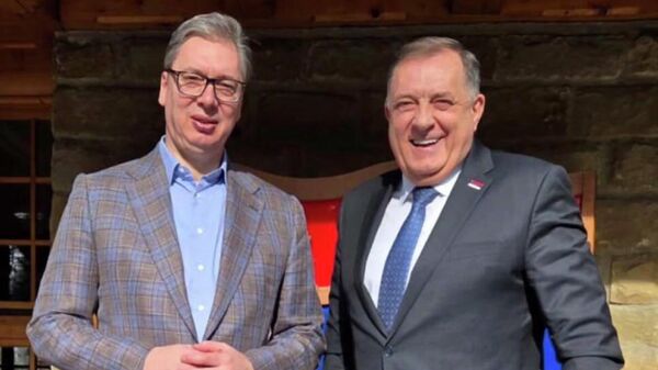 Aleksandar Vučić i Milorad Dodik - Sputnik Srbija