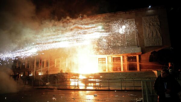 Протест опозиције у Тирани - Sputnik Србија