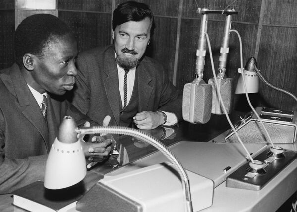 Генерални директор Радио Дахомеја, Ноел Сосуви-Менса, говори на Радио Москви. - Sputnik Србија