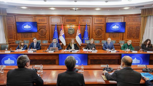 Dubravka Đedović Handanović, ministar rudarstva i energetike sastala sa delegacijom Svetske banke - Sputnik Srbija