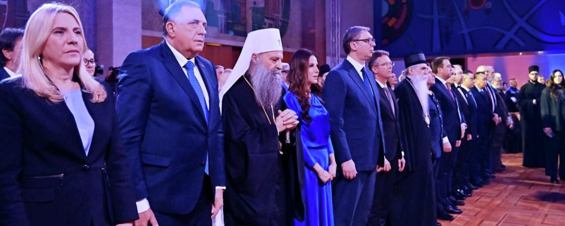 Званичници Србије, Републике Српске и патријарх СПЦ на свечаности доделе одликовања поводом Дана државности Србије - Sputnik Србија, 1920, 16.02.2026