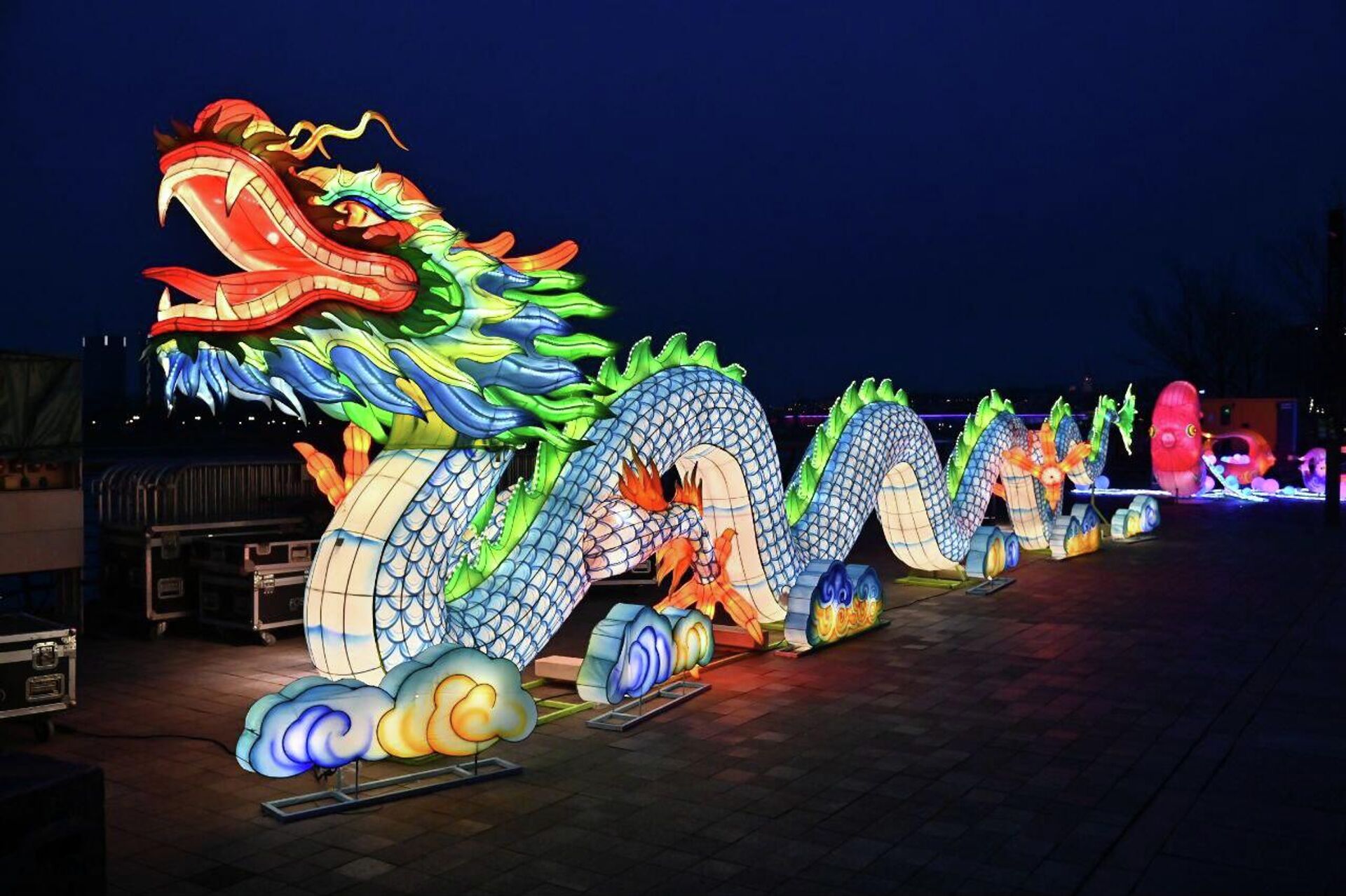 Светлосна инсталација на Осмом Кинеског фестивали светла у Београду  - Sputnik Србија, 1920, 16.02.2026