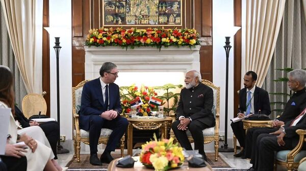 Predsednik Srbije Aleksandar Vučić i predsednik Vlade Indije Narendra Modi - Sputnik Srbija