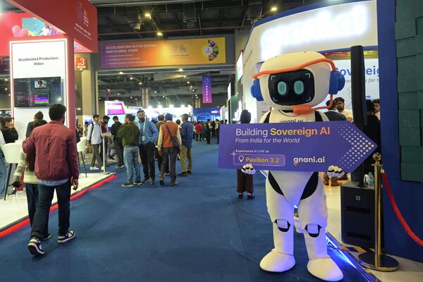 Барат Мандапам, једно од места одржавања самита о утицају вештачке интелигенције. - Sputnik Србија