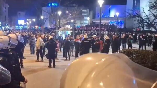 Protest u Novom Sadu - Sputnik Srbija