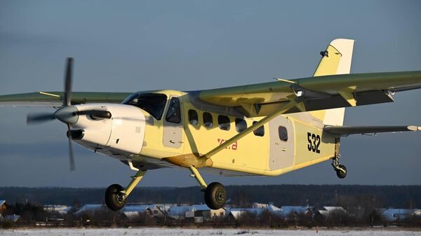 Avion LMS-901 bajkal sa ruskim delovima izvršio prvi let - Sputnik Srbija