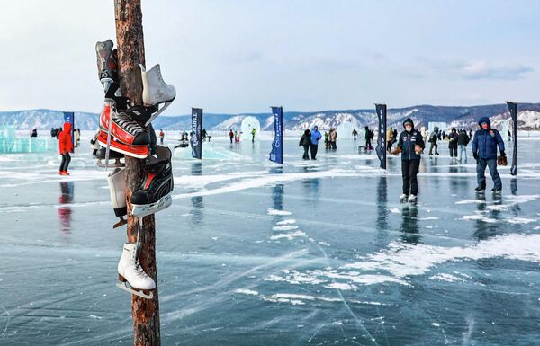 Клизање дефинитивно има примат на фестивалу ледене уметности. Клизање дефинитивно има примат на фестивалу ледене уметности. - Sputnik Србија