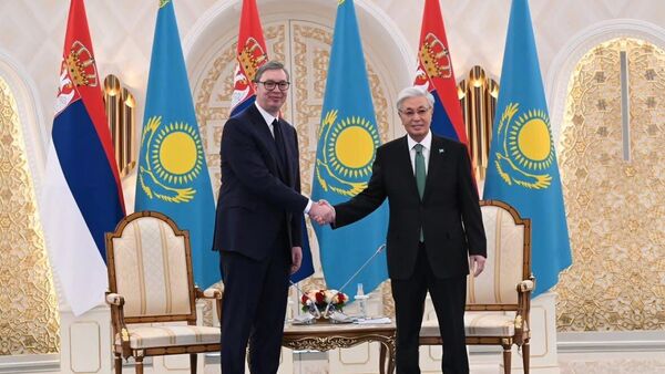 Председник Србије Александар Вучић и председник Казахстана Касим-Жомарт Токајев - Sputnik Србија