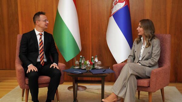 Peter Sijarto i Dubravka Đedović Handanović - Sputnik Srbija