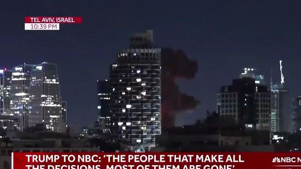 Иран извео ударе на Тел Авив у директном преносу телевизије Ен-Би-Си - Sputnik Србија