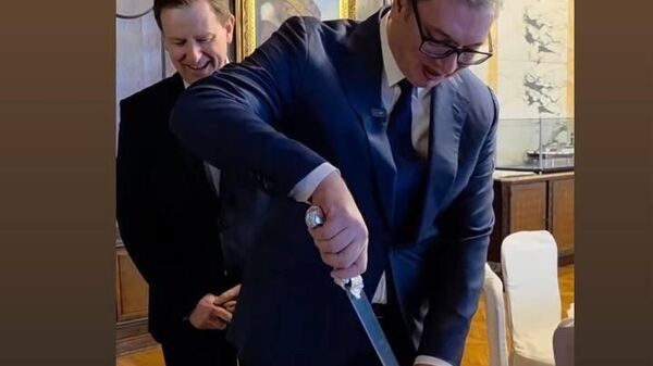 Ambasador Slovačke posetio predsednika Vučića i čestitao mu rođendan - Sputnik Srbija