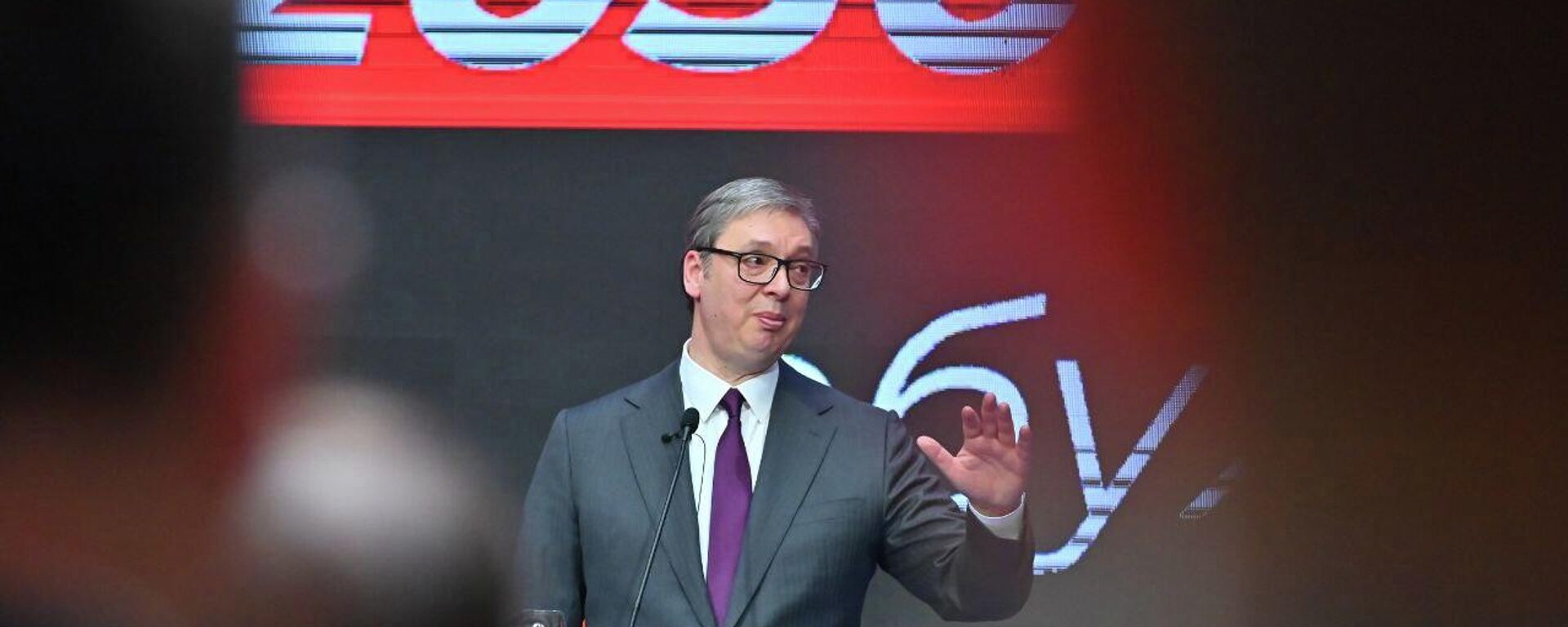 Александар Вучић на представљању националне стратегије Србија 2030 - Sputnik Србија, 1920, 07.03.2026