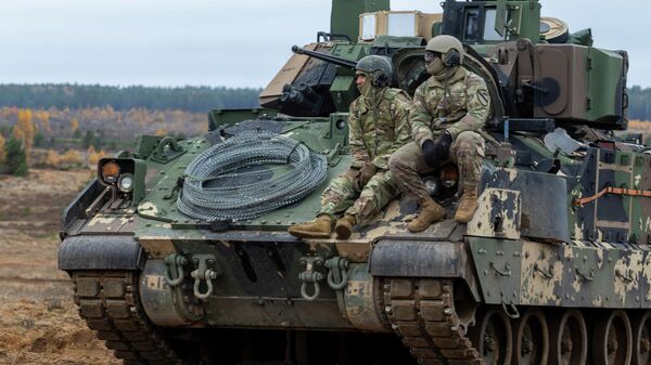 Војници САД на војној вежби у Литванији  - Sputnik Србија