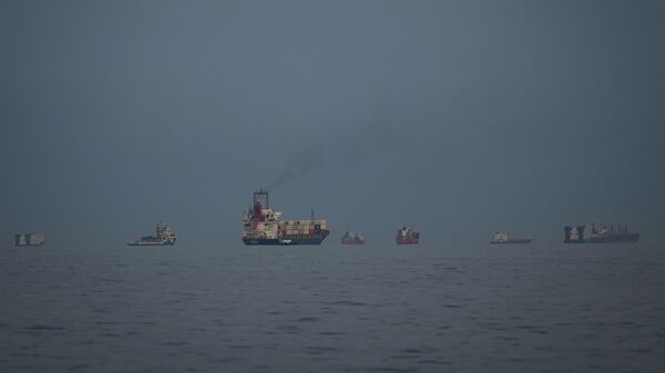 Теретни бродови и танкери у Ормуском мореузу - Sputnik Србија